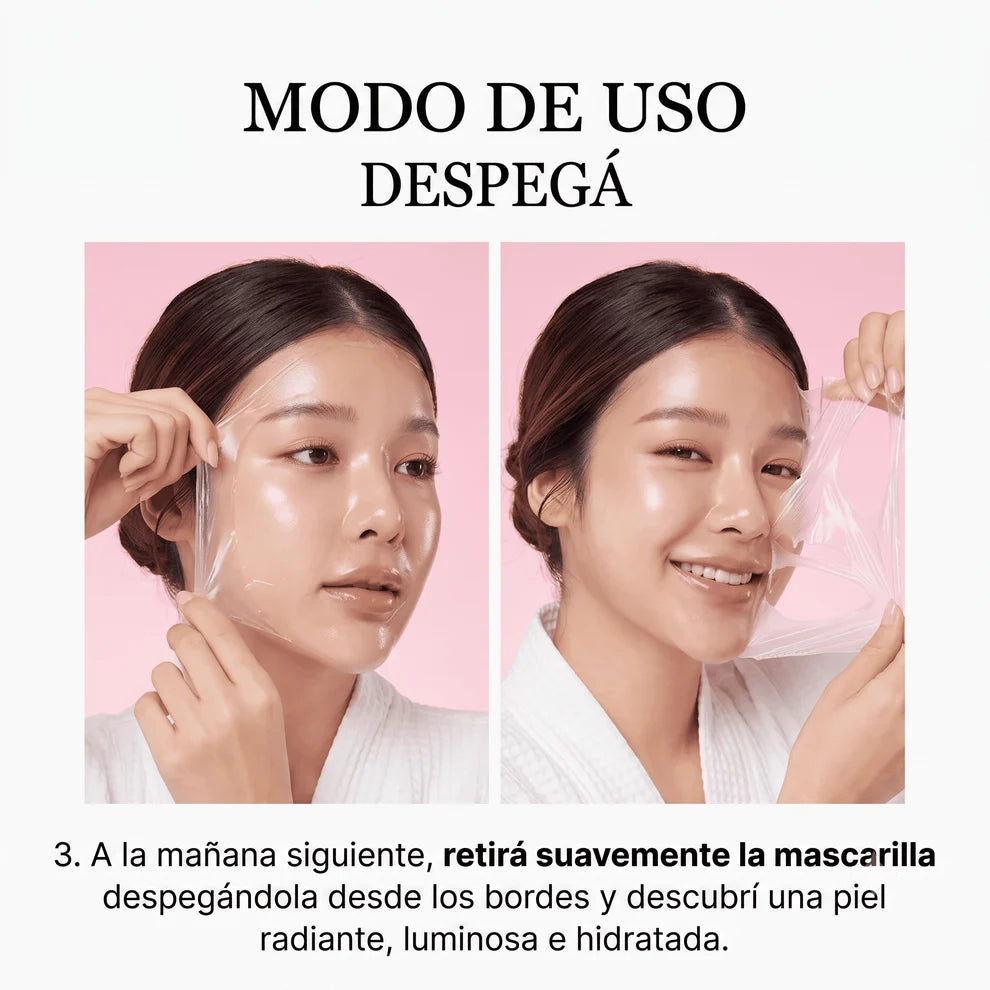 Mascarilla de colágeno sellante de noche Coreana