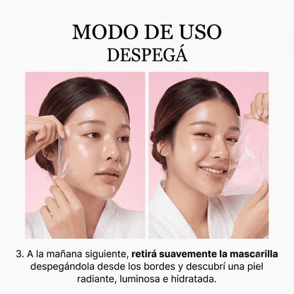 Mascarilla de colágeno sellante de noche Coreana